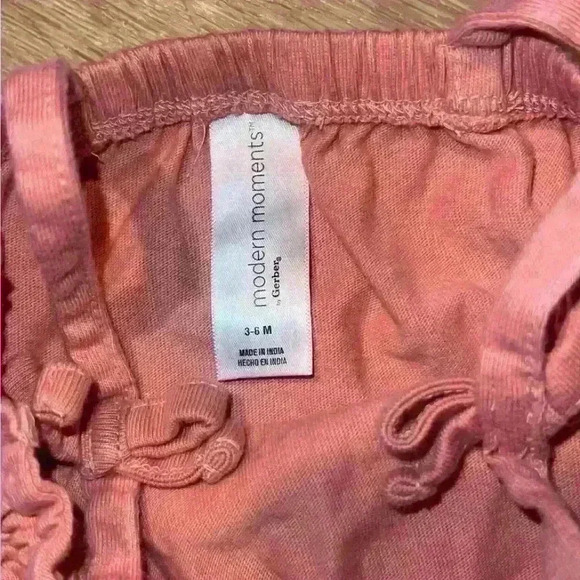 Modern Moments Baby Girl Pink Romper Size 3-6 Months - Picture 2 of 3